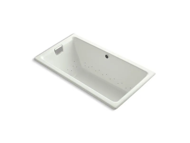 KOHLER K-856-GBN-0 Tea-for-Two 66" x 36" drop-in BubbleMassage air bath with Vibrant Brushed Nickel airjet finish