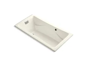 KOHLER K-865-G96-96 Tea-for-Two 72" x 36" drop-in BubbleMassage air bath with Biscuit airjet finish
