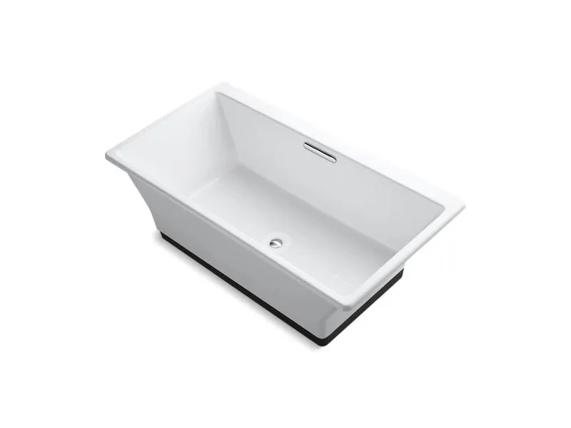 KOHLER K-894-F63 Rêve 66-15/16" x 36" freestanding bath with Brilliant Ash base
