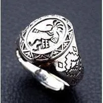 Kokopelli Sterling Silver Ring