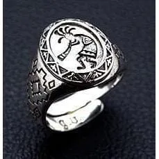 Kokopelli Sterling Silver Ring