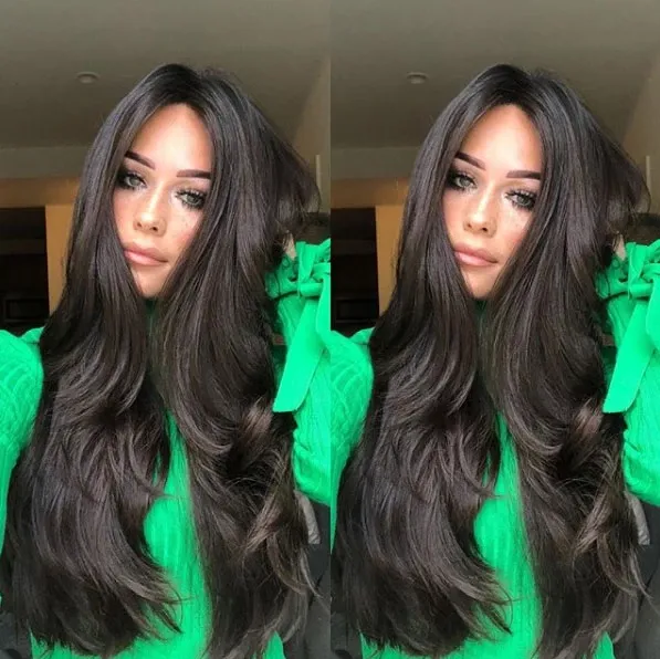 Kyller Long black wave wig