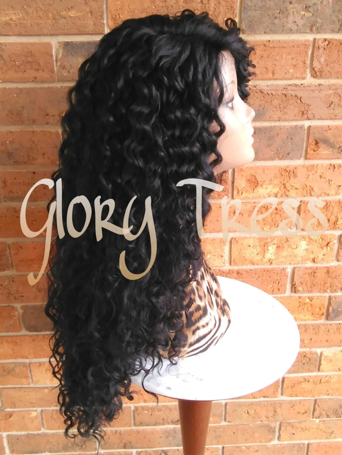 Lace Front Wig, Curly Lace Front Wig,  Black Curly Wig, Big Curly Hairstyle, Beach Curly Wig, On Sale // DREAM2 (Free Shipping)