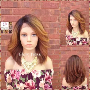 Lace Front Wig, Kinky Curly Lace Front Wig, Ombre Blonde Wig, Natural Yaki Wig, Glory Tress Wig, African American Wig, ON SALE // HOPEFULLY