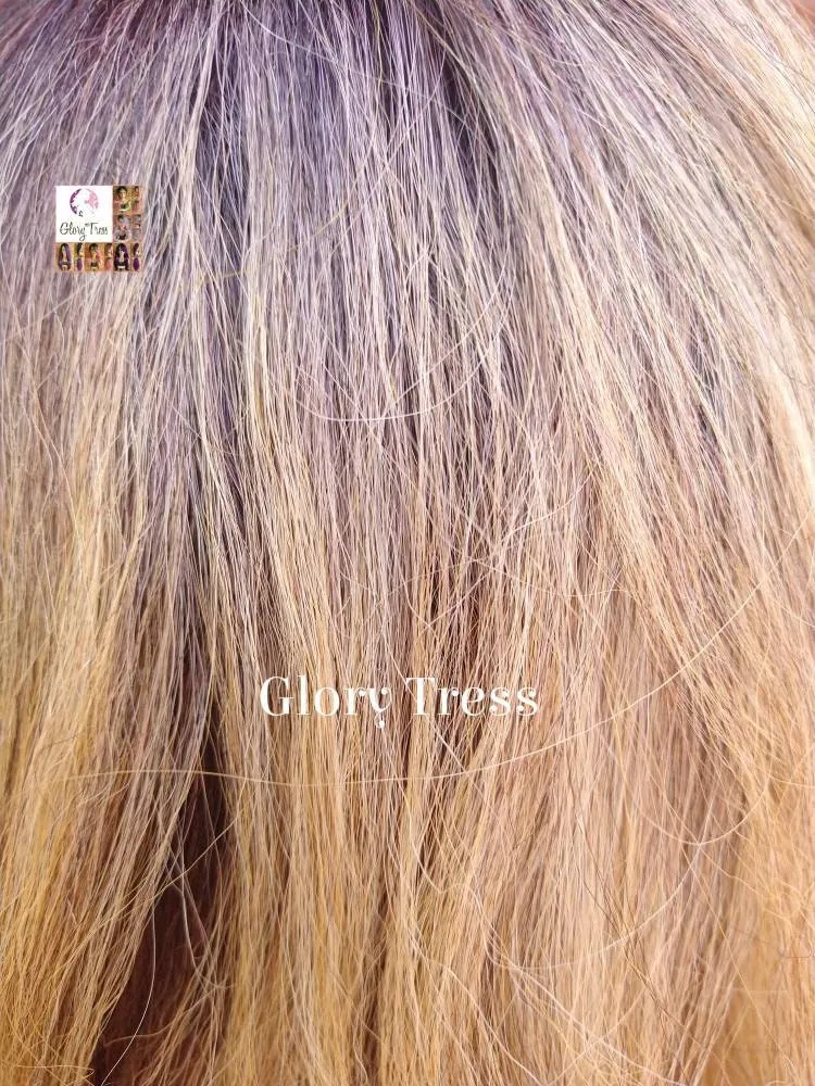 Lace Front Wig, Kinky Curly Wig,  Ombre Blonde Wig, Natural Yaki Wig, Glory Tress Wig, African American Wig // RIGHTEOUS