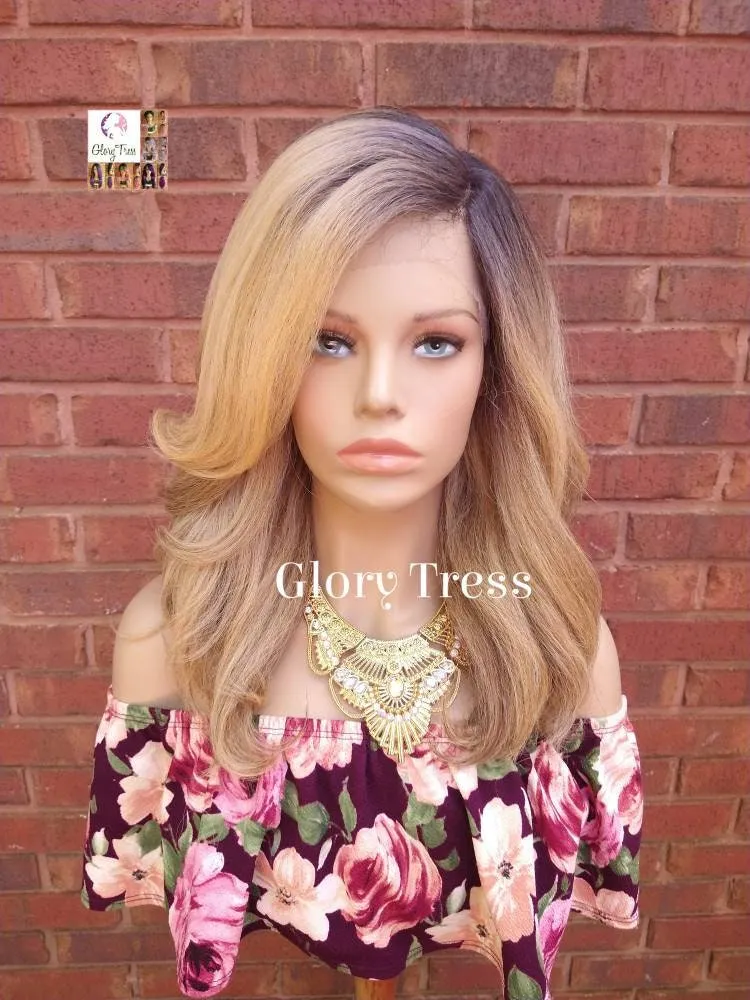 Lace Front Wig, Kinky Curly Wig,  Ombre Blonde Wig, Natural Yaki Wig, Glory Tress Wig, African American Wig // RIGHTEOUS