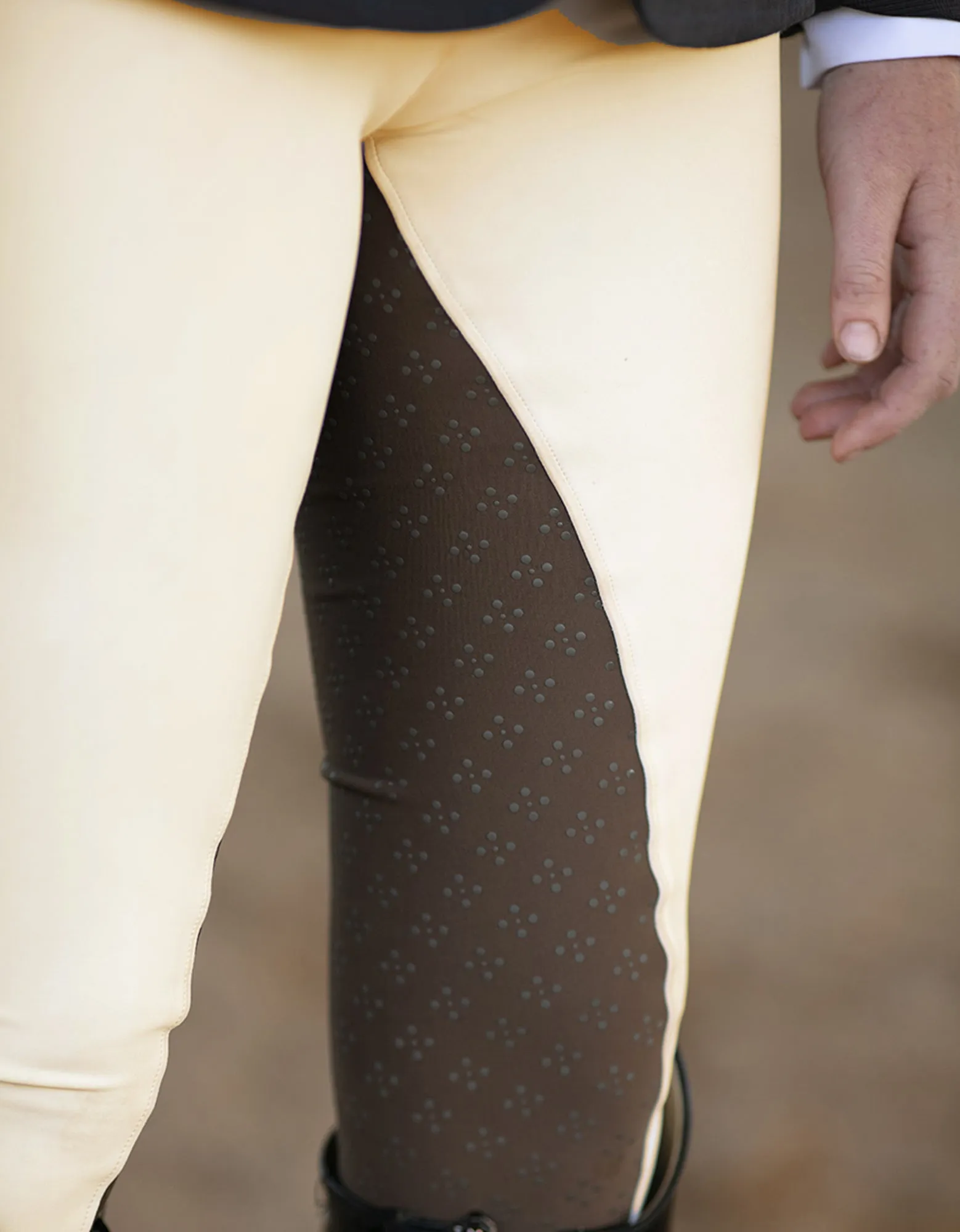 Ladies & Teen 2-Tone Cream & BROWN Garland BREECHES
