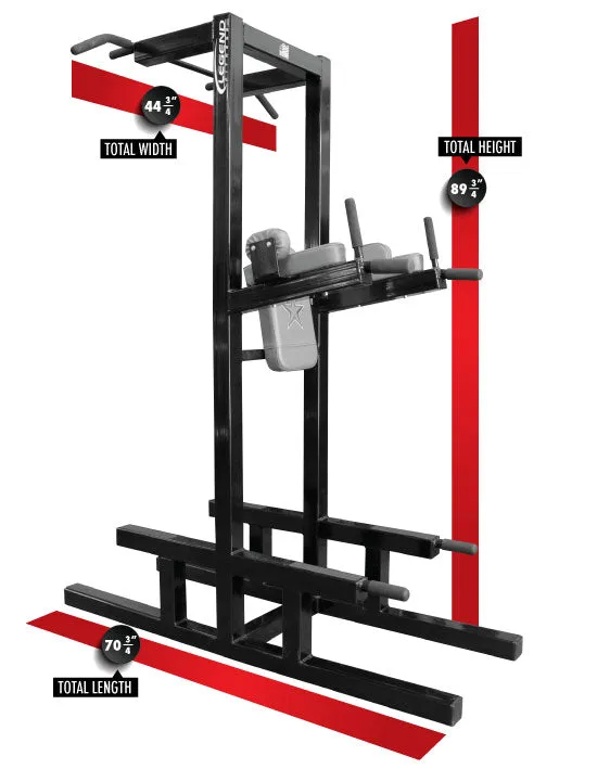 LEGEND FITNESS DIP, CHIN, AB, PUSHUP - 3153