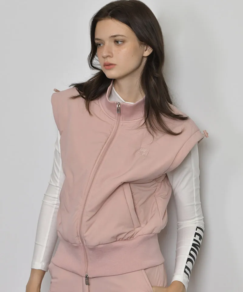 LENUCU Padded Vest - Pink