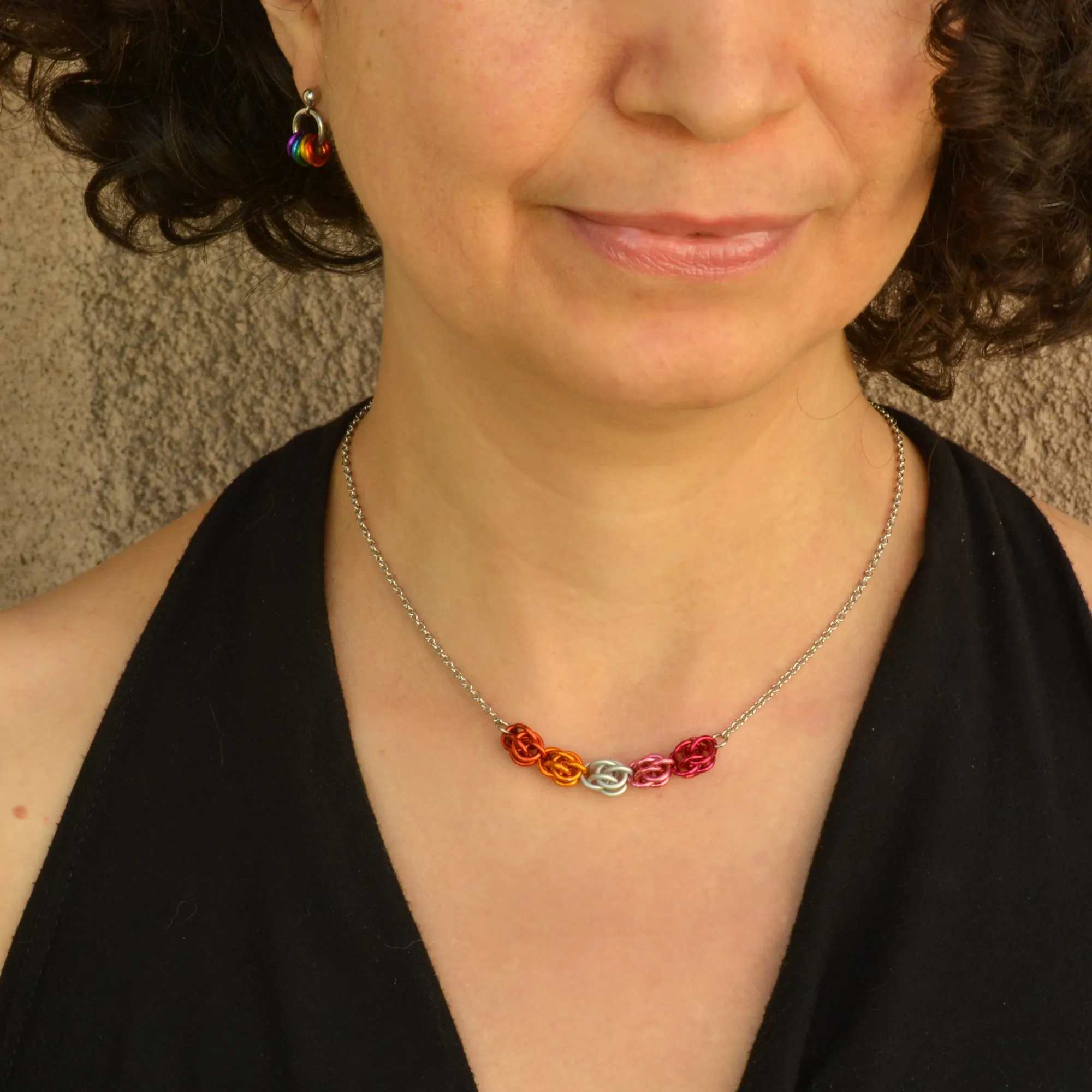 Lesbian Pride - Petite Necklace