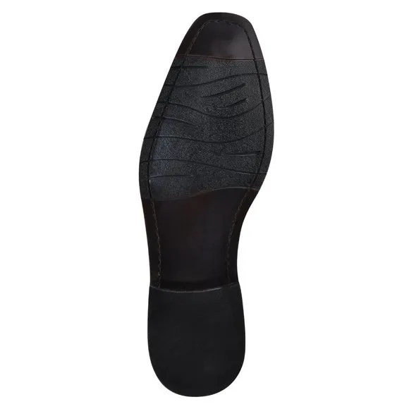 LIBERTYZENO White Leather Oxford Style Dress Shoes