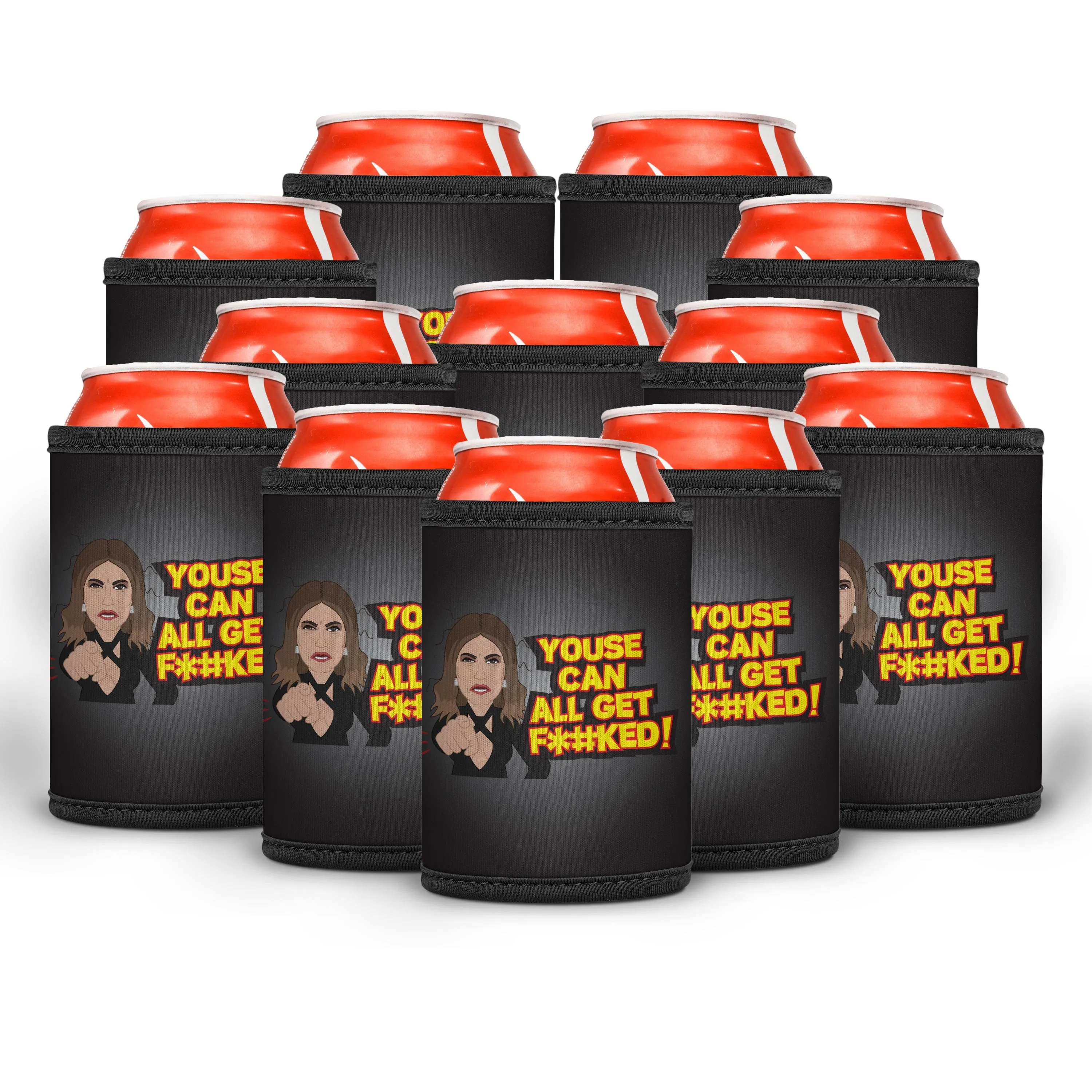Lidia Youse Can All Get  F*#KED! Stubby Cooler
