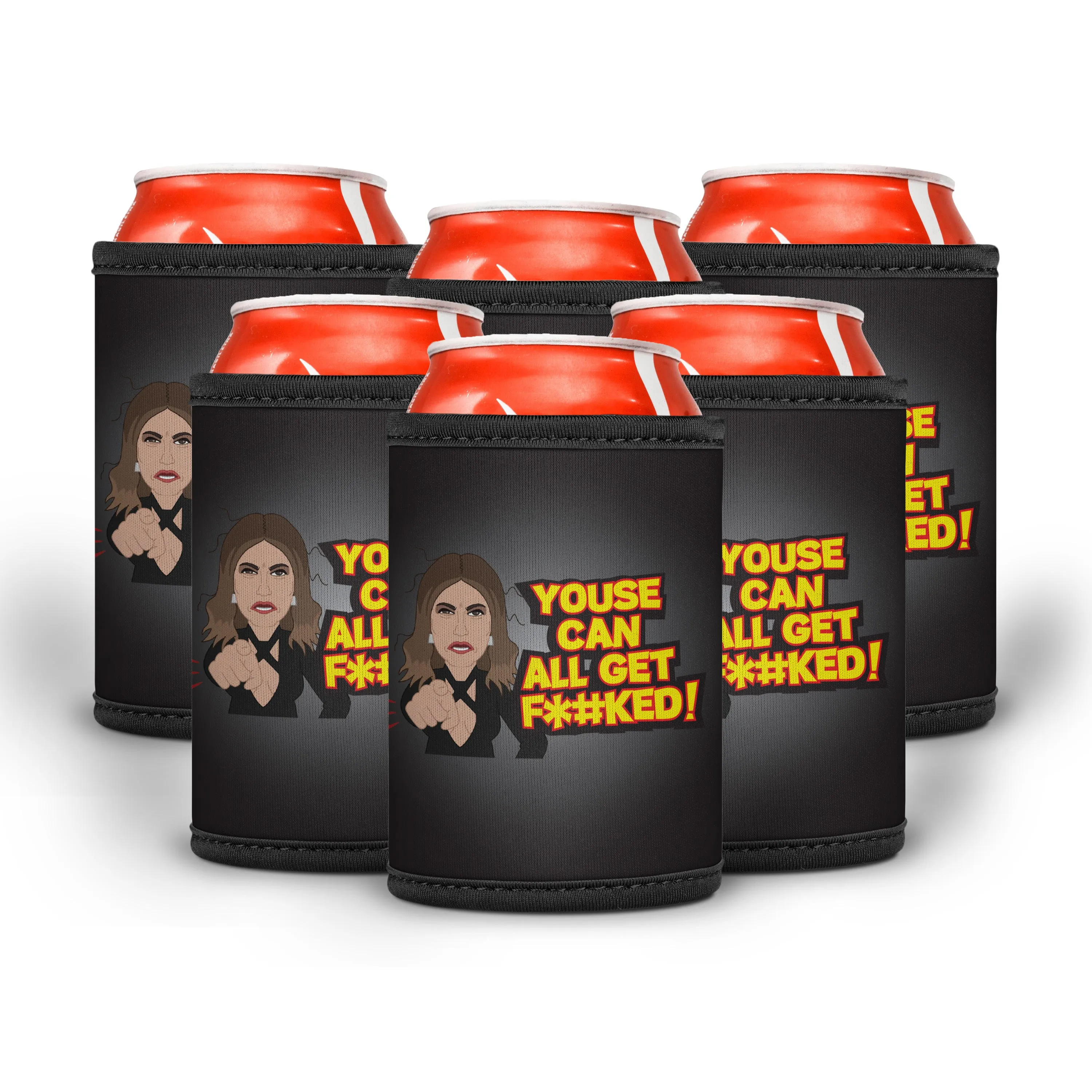 Lidia Youse Can All Get  F*#KED! Stubby Cooler