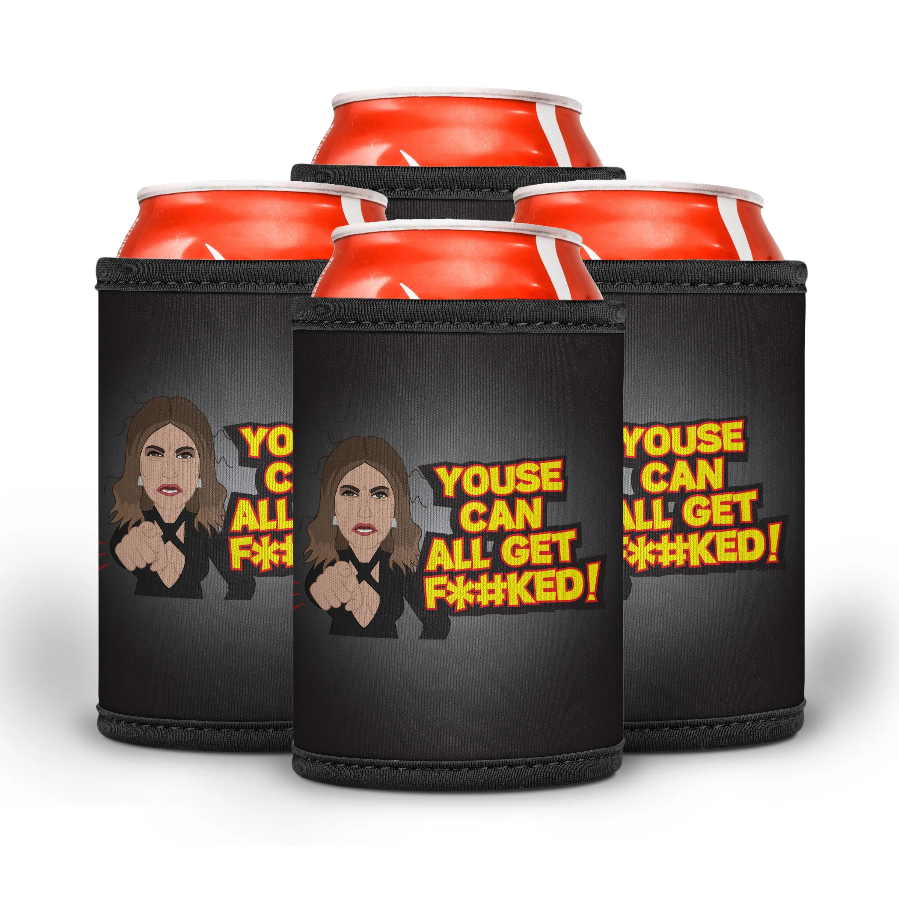 Lidia Youse Can All Get  F*#KED! Stubby Cooler