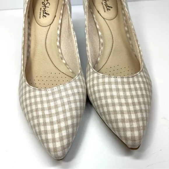 Life Stride Heels Women’s Size 8.5M Sevyn Gingham Print