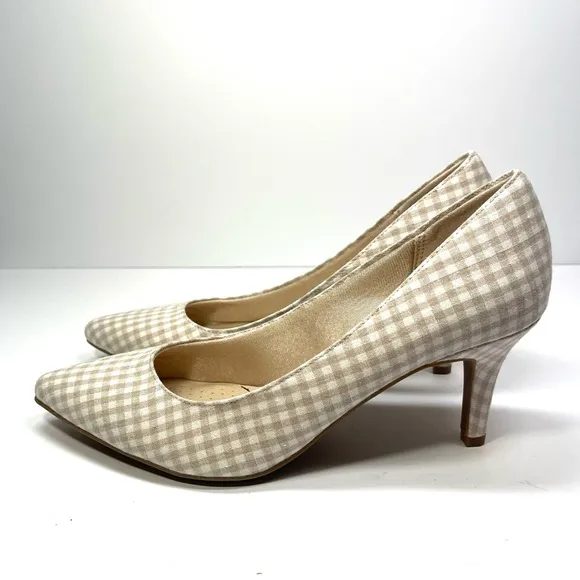 Life Stride Heels Women’s Size 8.5M Sevyn Gingham Print