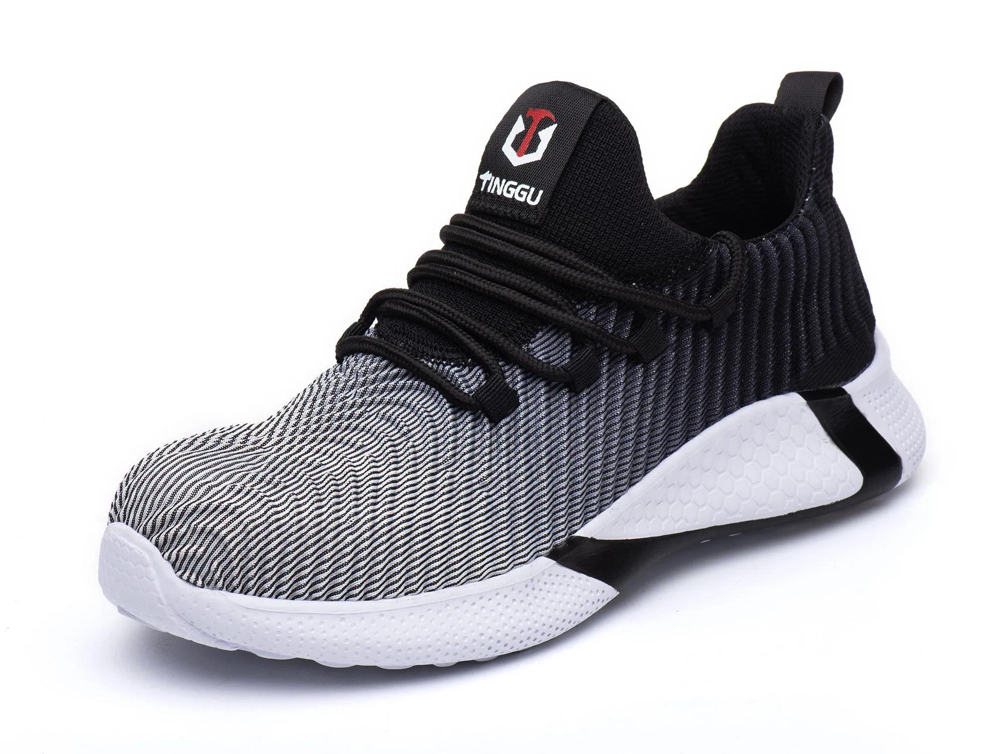 Lightweight Steel Toe Safety Shoes for Men Industrial & Construction Sneakers Stab resistant Work Shoes Non Slip Outdoor Hiking Shoes