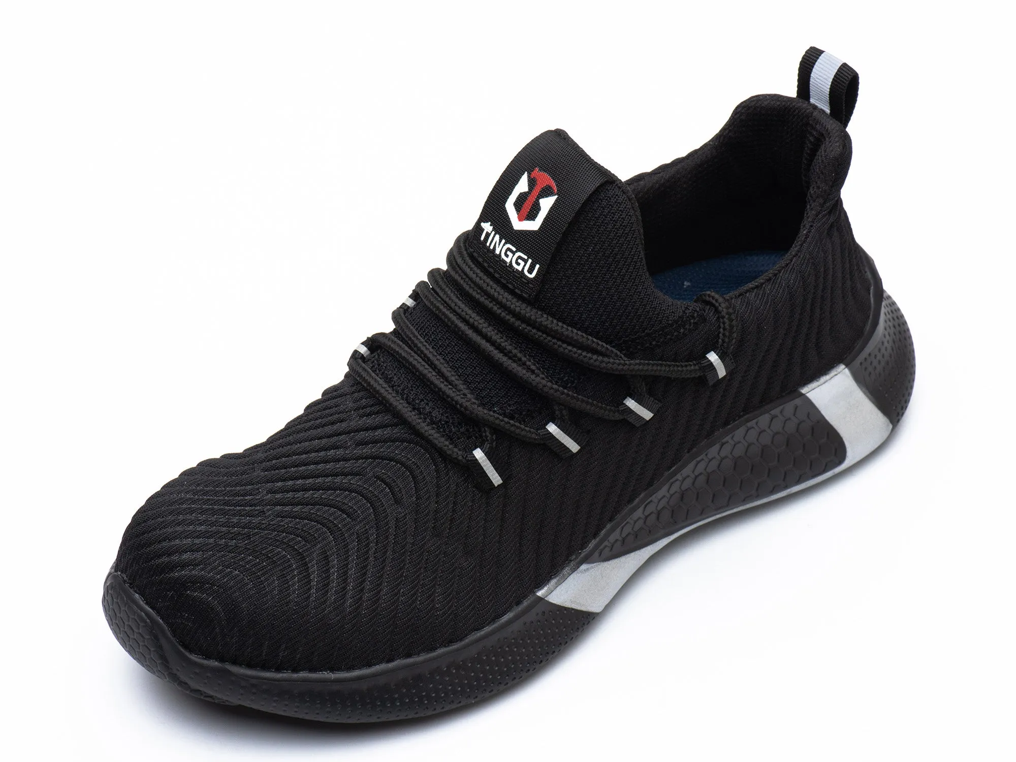 Lightweight Steel Toe Safety Shoes for Men Industrial & Construction Sneakers Stab resistant Work Shoes Non Slip Outdoor Hiking Shoes