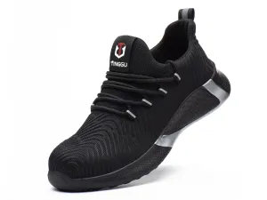 Lightweight Steel Toe Safety Shoes for Men Industrial & Construction Sneakers Stab resistant Work Shoes Non Slip Outdoor Hiking Shoes