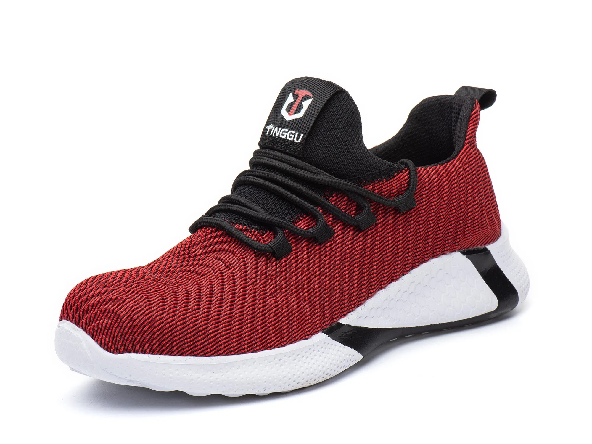 Lightweight Steel Toe Safety Shoes for Men Industrial & Construction Sneakers Stab resistant Work Shoes Non Slip Outdoor Hiking Shoes