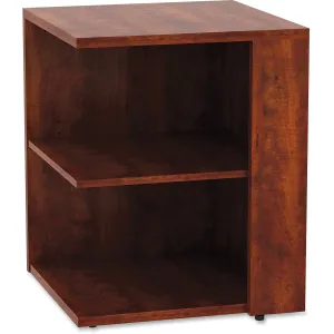 Lorell Essentials Series Cherry Laminate Square Bookcase