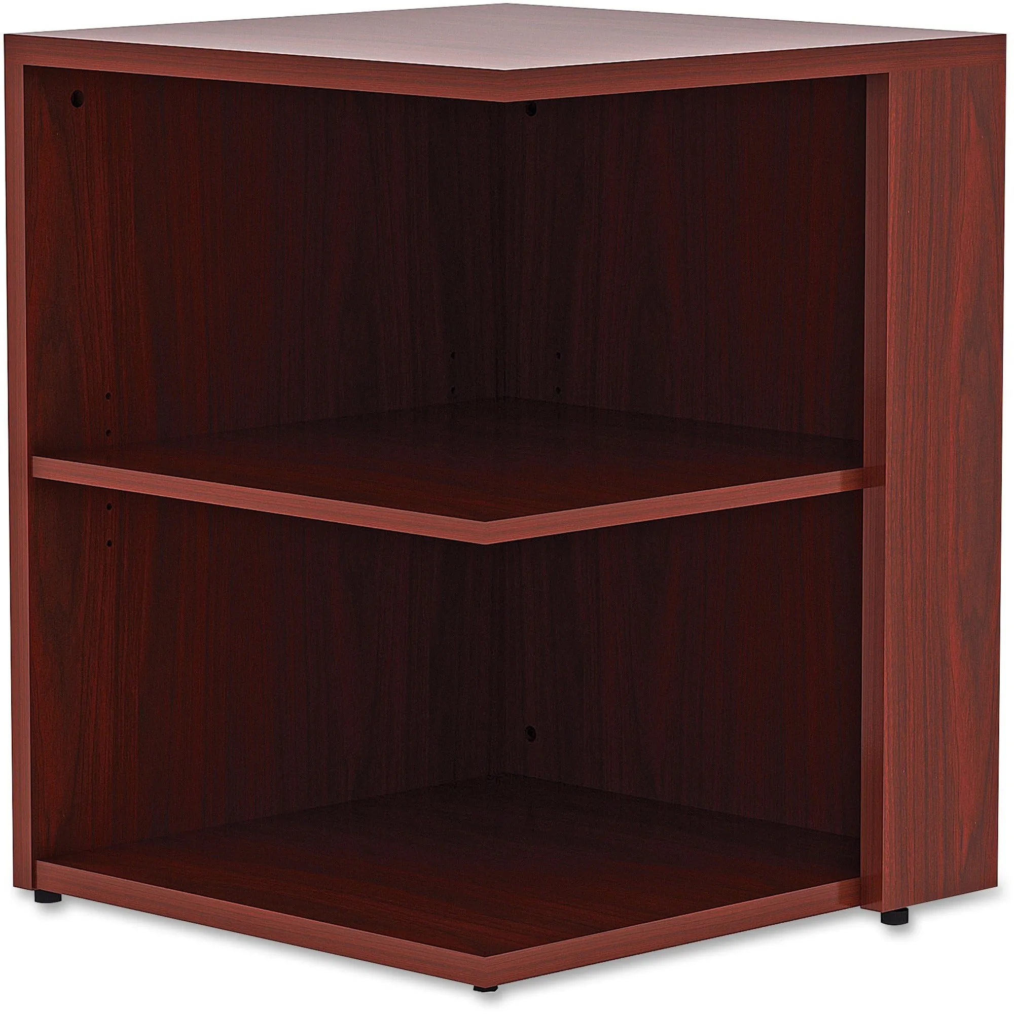 Lorell Essentials Series Mahogany Laminate Desking