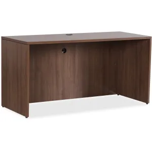 Lorell Essentials Series Walnut Credenza Shell