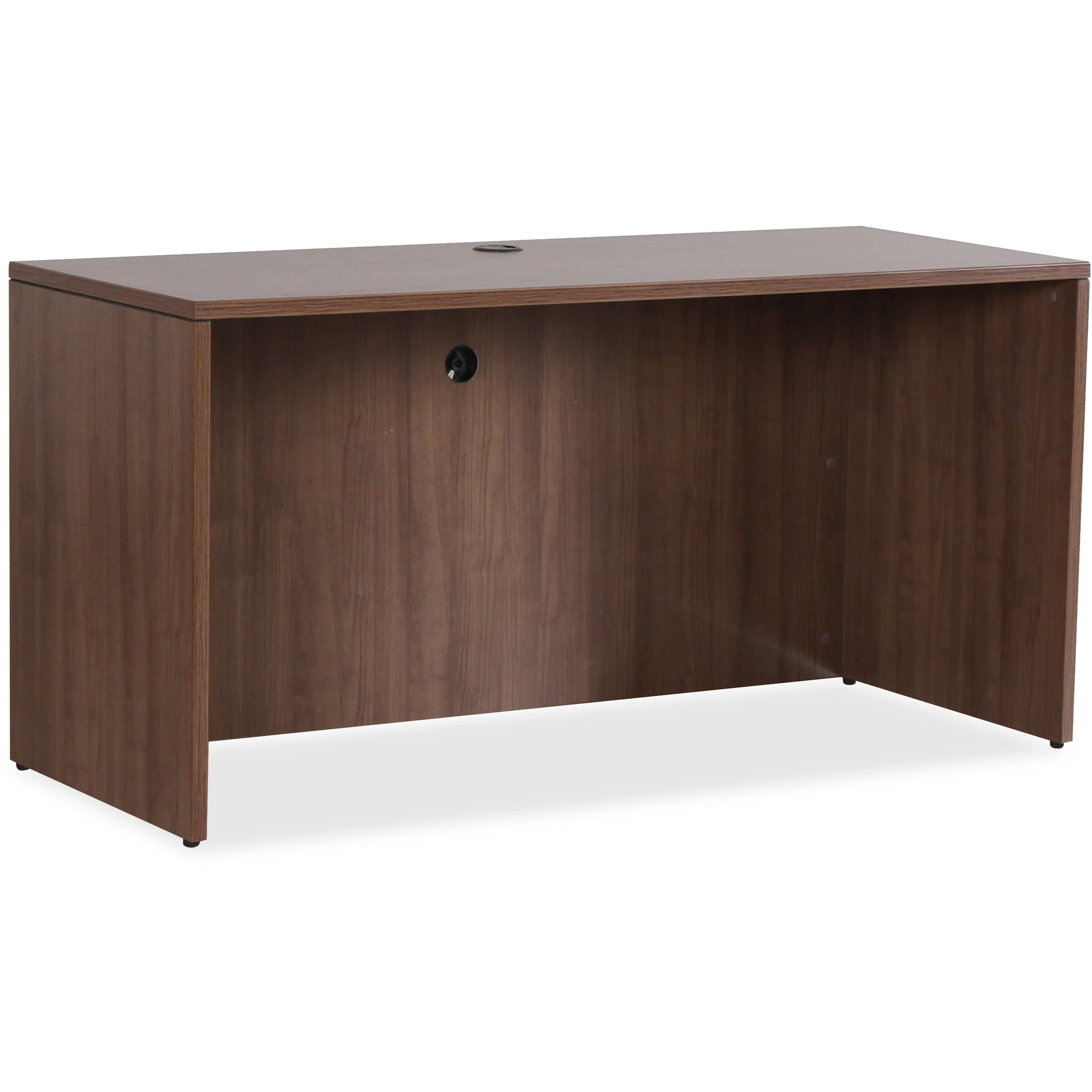 Lorell Essentials Series Walnut Credenza Shell