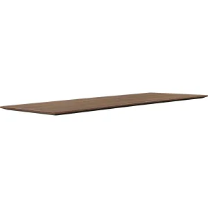 Lorell Universal Walnut Knife Edge Tabletop