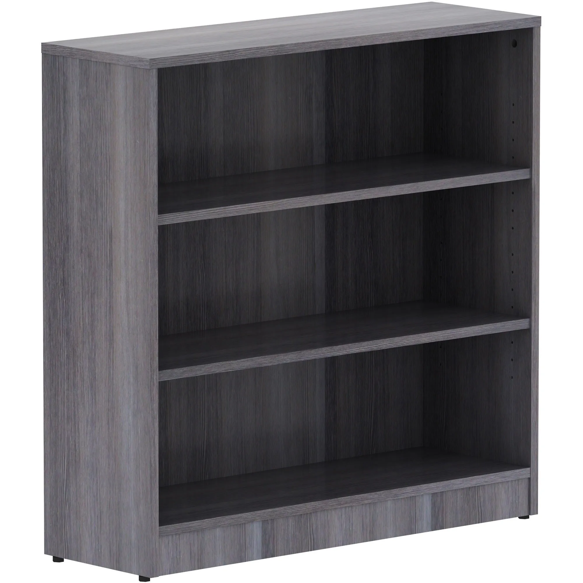 Lorell Weathered Charcoal Laminate Bookcase