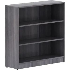 Lorell Weathered Charcoal Laminate Bookcase