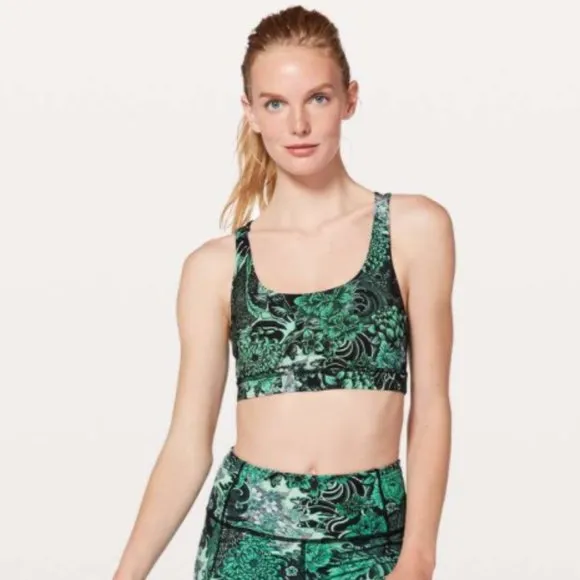 Lululemon Energy Bra Memoir Multi Green 4