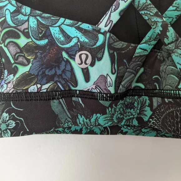 Lululemon Energy Bra Memoir Multi Green 4