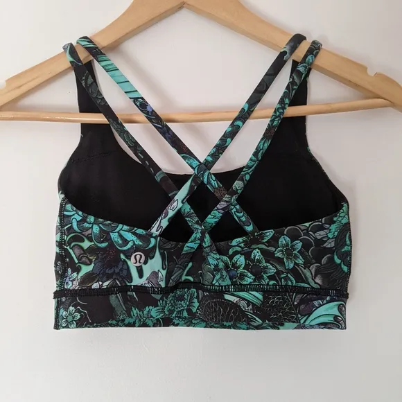 Lululemon Energy Bra Memoir Multi Green 4