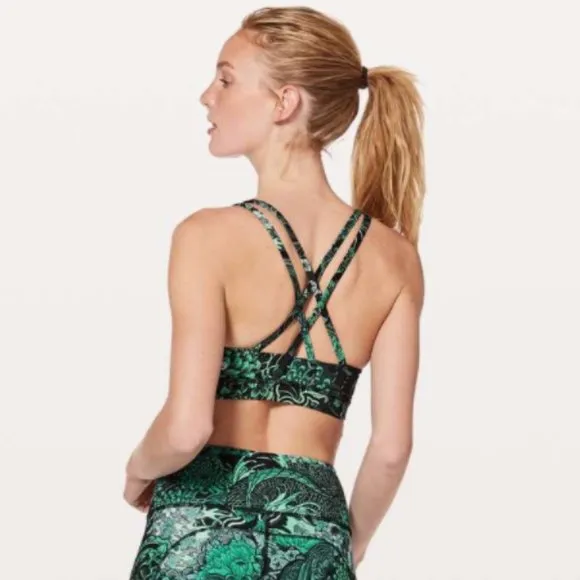 Lululemon Energy Bra Memoir Multi Green 4