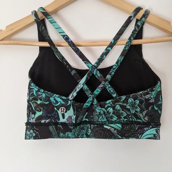 Lululemon Energy Bra Memoir Multi Green 4