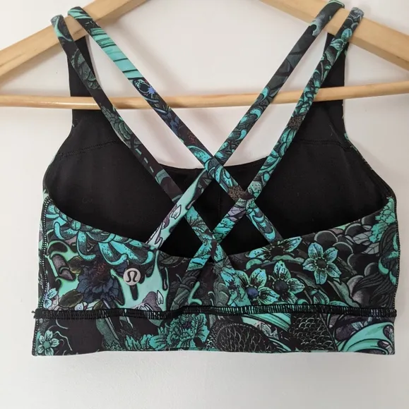 Lululemon Energy Bra Memoir Multi Green 4