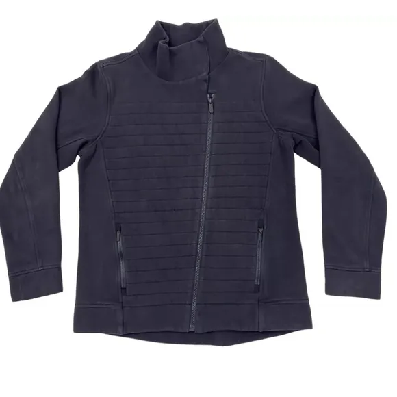 Lululemon Fleece To Be True Jacket Black 2 quilted