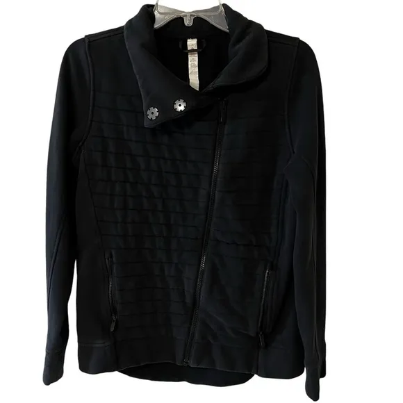 Lululemon Fleece To Be True Jacket Black 2 quilted
