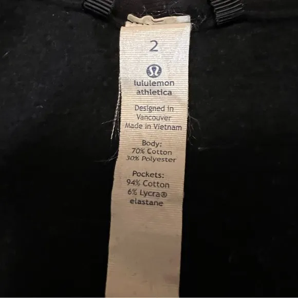 Lululemon Fleece To Be True Jacket Black 2 quilted