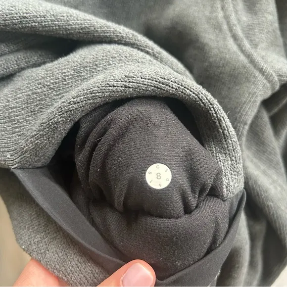 Lululemon Its Fleecing Cold Zip UpHeathered Black / Black