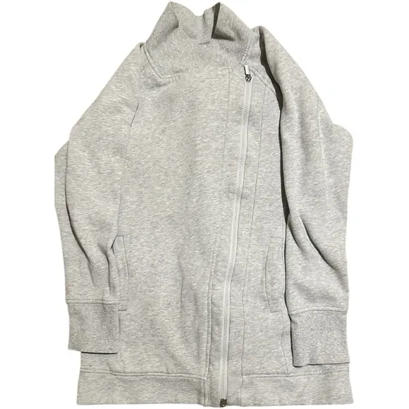 Lululemon Light Grey Fleece Fill Zip Wrap Jacket Size Small Medium 6–8