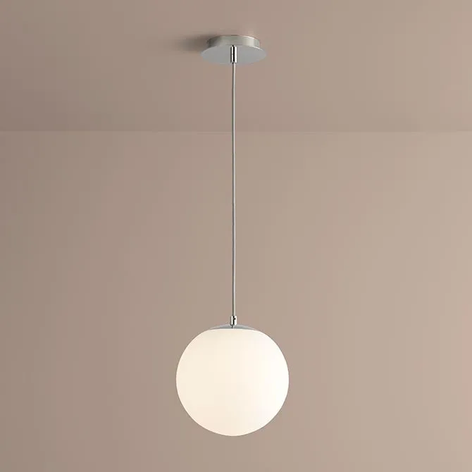 Luna 10" Globe Pendant - Polished Nickel