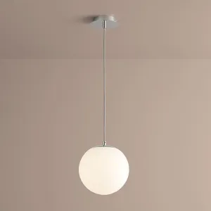 Luna 10" Globe Pendant - Polished Nickel