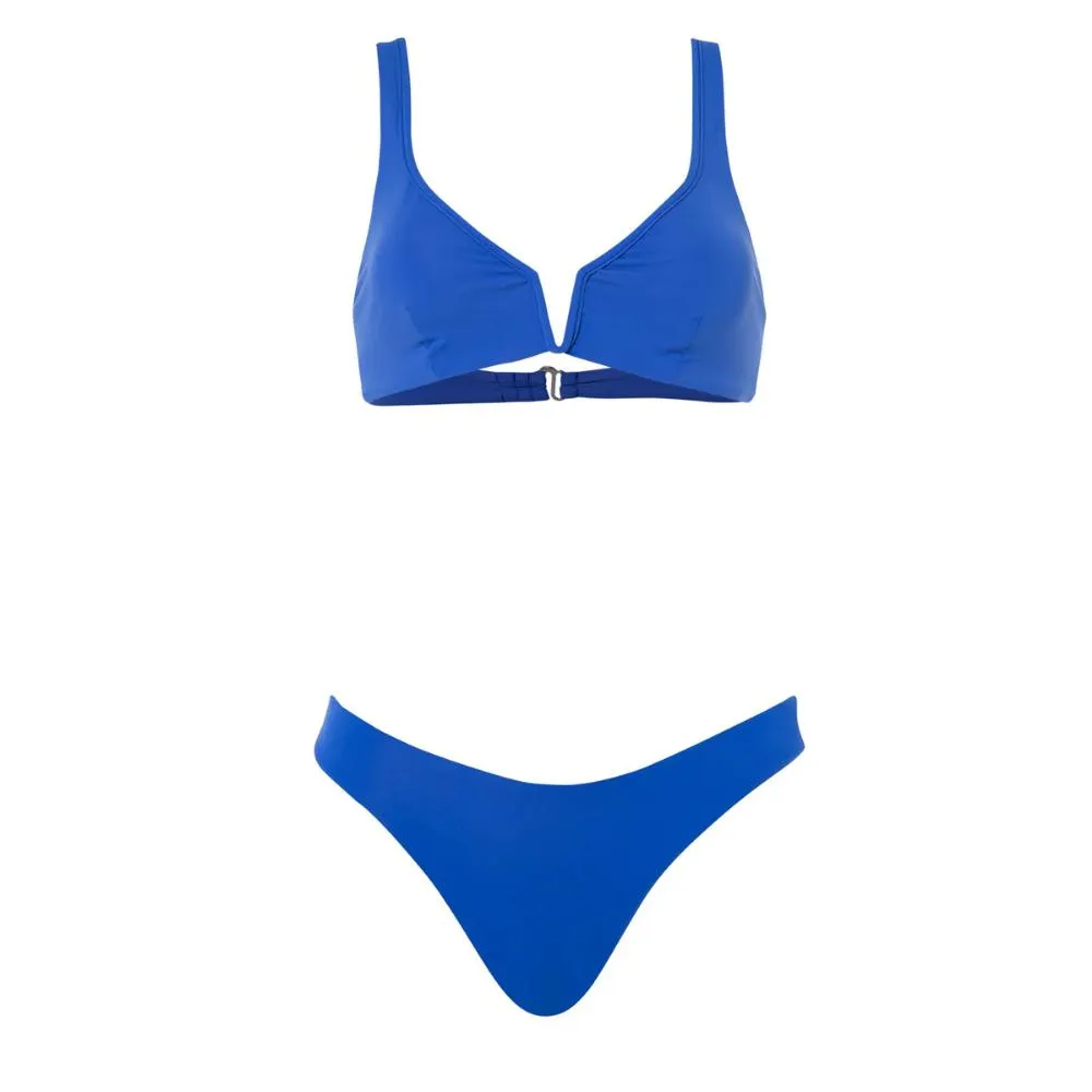 MAAJI LAPIS BLUE VICTORY V WIRE BRALETTE TOP