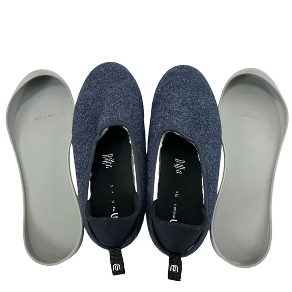 Mahabis Classic Felt Wool Lined Slip-On Slipper Men’s Size 46/ US 12