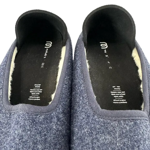 Mahabis Classic Felt Wool Lined Slip-On Slipper Men’s Size 46/ US 12