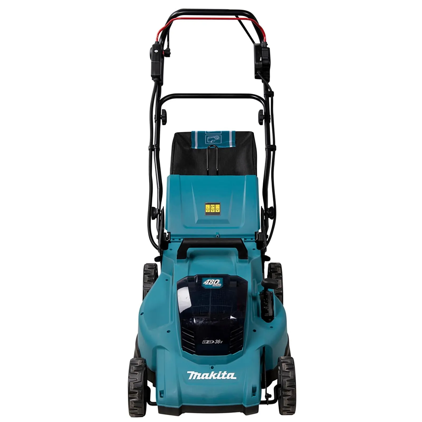 Makita 48cm Lawn Mower Kit Twin 18V LXT Li-ion Cordless Garden Grass Outdoor 2 x 5Ah Battery and Dual Charger DLM481CT2