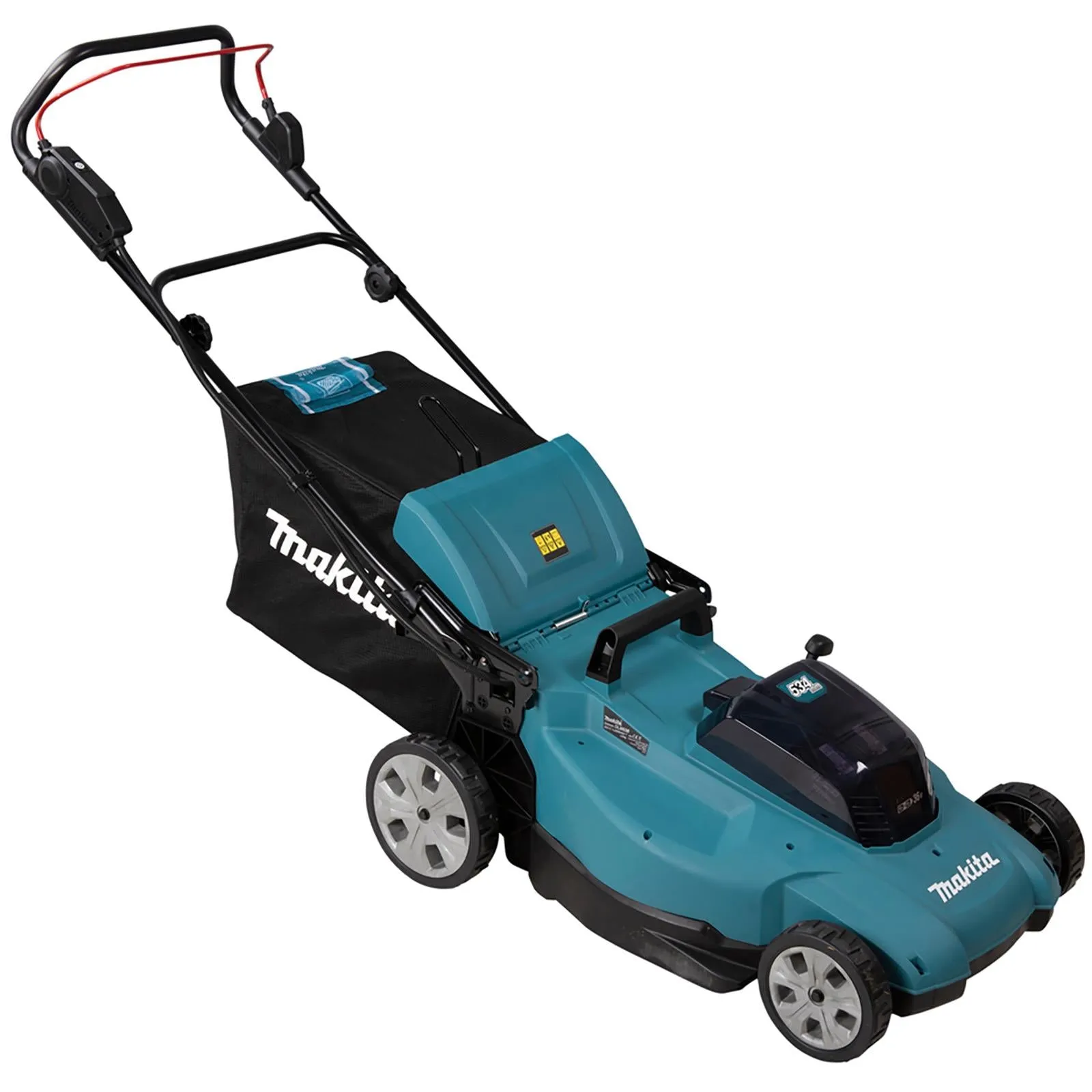 Makita 53cm Lawn Mower Kit Twin 18V LXT Li-ion Cordless Garden Grass Outdoor 2 x 5Ah Battery and Dual Charger DLM538CT2