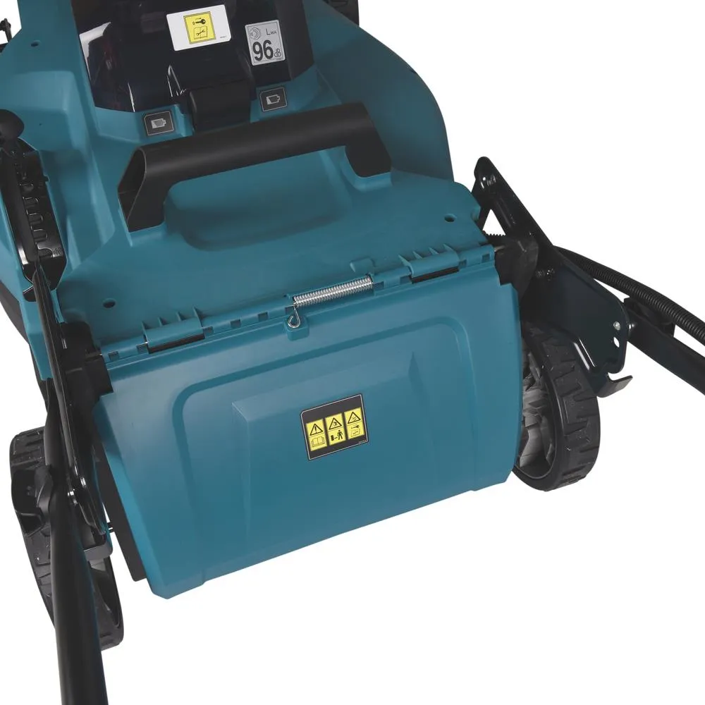 Makita 53cm Lawn Mower Kit Twin 18V LXT Li-ion Cordless Garden Grass Outdoor 2 x 5Ah Battery and Dual Charger DLM538CT2